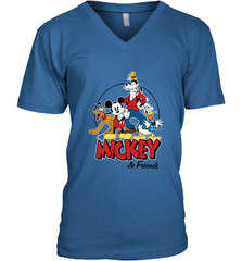 Disney Mickey Mouse and Friends Men's V-Neck T-Shirt Men's V-Neck T-Shirt - HorseTee