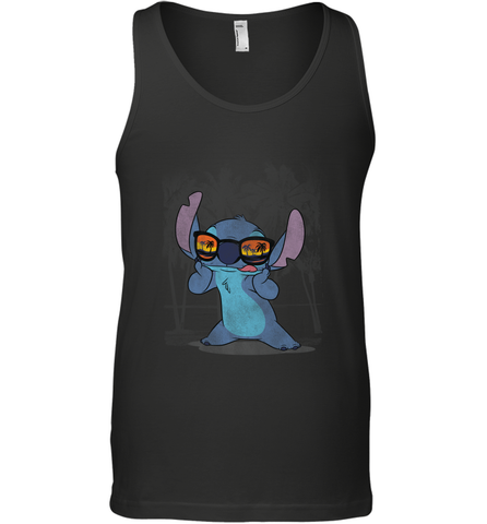 Disney Lilo and Stitch Hawaii Beach Men's Tank Top Men's Tank Top / Black / XS Men's Tank Top - HorseTee