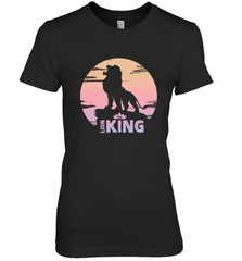 Disney Lion King Simba Crown Logo Gradient Sunset Silhouette Women's Premium T-Shirt Women's Premium T-Shirt - HorseTee