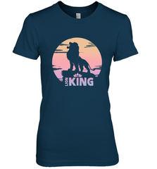 Disney Lion King Simba Crown Logo Gradient Sunset Silhouette Women's Premium T-Shirt Women's Premium T-Shirt - HorseTee