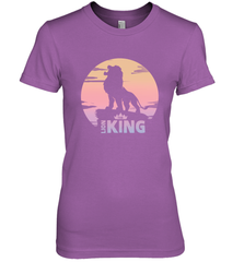 Disney Lion King Simba Crown Logo Gradient Sunset Silhouette Women's Premium T-Shirt Women's Premium T-Shirt - HorseTee