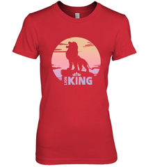 Disney Lion King Simba Crown Logo Gradient Sunset Silhouette Women's Premium T-Shirt Women's Premium T-Shirt - HorseTee