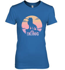Disney Lion King Simba Crown Logo Gradient Sunset Silhouette Women's Premium T-Shirt Women's Premium T-Shirt - HorseTee