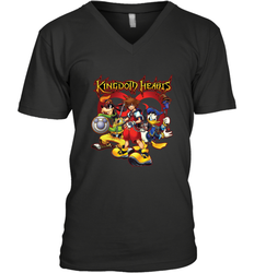 Disney Kingdom Hearts Team Ready Men's V-Neck T-Shirt