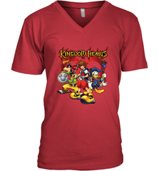 Disney Kingdom Hearts Team Ready Men's V-Neck T-Shirt Men's V-Neck T-Shirt - HorseTee