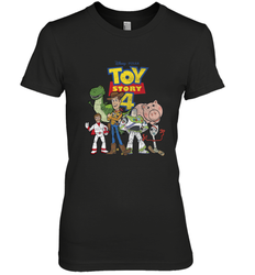 Disney Pixar Toy Story 4 Main Cast Movie Logo Poster Women's Premium T-Shirt