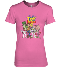 Disney Pixar Toy Story 4 Main Cast Movie Logo Poster Women's Premium T-Shirt Women's Premium T-Shirt - HorseTee