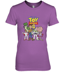 Disney Pixar Toy Story 4 Main Cast Movie Logo Poster Women's Premium T-Shirt Women's Premium T-Shirt - HorseTee