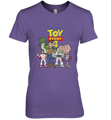 Disney Pixar Toy Story 4 Main Cast Movie Logo Poster Women's Premium T-Shirt Women's Premium T-Shirt - HorseTee