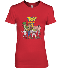 Disney Pixar Toy Story 4 Main Cast Movie Logo Poster Women's Premium T-Shirt Women's Premium T-Shirt - HorseTee