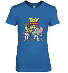 Disney Pixar Toy Story 4 Main Cast Movie Logo Poster Women's Premium T-Shirt Women's Premium T-Shirt - HorseTee