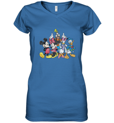 Disney Mickey and Friends Women's V-Neck T-Shirt Women's V-Neck T-Shirt - HorseTee