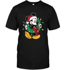 Disney Mickey Mouse Christmas Lights Men's T-Shirt Men's T-Shirt - HorseTee