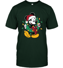 Disney Mickey Mouse Christmas Lights Men's T-Shirt Men's T-Shirt - HorseTee