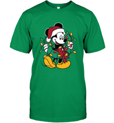 Disney Mickey Mouse Christmas Lights Men's T-Shirt Men's T-Shirt - HorseTee