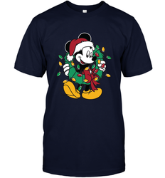Disney Mickey Mouse Christmas Lights Men's T-Shirt