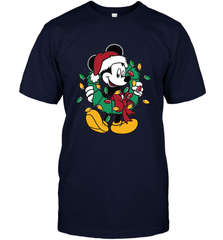 Disney Mickey Mouse Christmas Lights Men's T-Shirt Men's T-Shirt - HorseTee