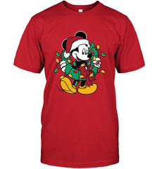 Disney Mickey Mouse Christmas Lights Men's T-Shirt Men's T-Shirt - HorseTee