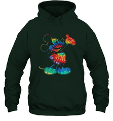 Disney Tie Dye Mickey Mouse Hooded Sweatshirt Hooded Sweatshirt - HorseTee