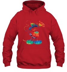 Disney Tie Dye Mickey Mouse Hooded Sweatshirt Hooded Sweatshirt - HorseTee