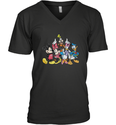 Disney Mickey and Friends Men's V-Neck T-Shirt