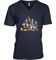 Disney Mickey and Friends Men's V-Neck T-Shirt