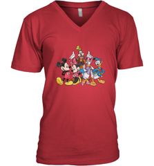 Disney Mickey and Friends Men's V-Neck T-Shirt Men's V-Neck T-Shirt - HorseTee