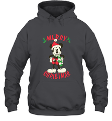 Disney Vintage Mickey Mouse Merry Christmas Hooded Sweatshirt Hooded Sweatshirt - HorseTee