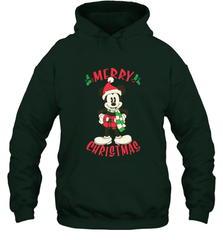 Disney Vintage Mickey Mouse Merry Christmas Hooded Sweatshirt Hooded Sweatshirt - HorseTee