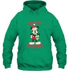 Disney Vintage Mickey Mouse Merry Christmas Hooded Sweatshirt Hooded Sweatshirt - HorseTee