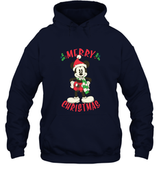 Disney Vintage Mickey Mouse Merry Christmas Hooded Sweatshirt