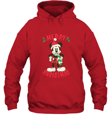 Disney Vintage Mickey Mouse Merry Christmas Hooded Sweatshirt Hooded Sweatshirt - HorseTee