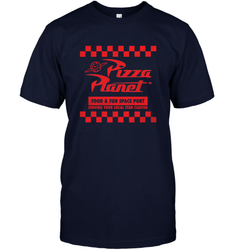 Disney Pixar Toy Story Pizza Planet Checkered Logo Men's T-Shirt