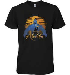 Disney Aladdin Live Action Genie Aladdin Sunset Silhouette Men's Premium T-Shirt