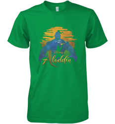 Disney Aladdin Live Action Genie Aladdin Sunset Silhouette Men's Premium T-Shirt