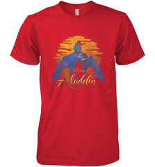 Disney Aladdin Live Action Genie Aladdin Sunset Silhouette Men's Premium T-Shirt Men's Premium T-Shirt - HorseTee