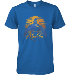 Disney Aladdin Live Action Genie Aladdin Sunset Silhouette Men's Premium T-Shirt Men's Premium T-Shirt - HorseTee