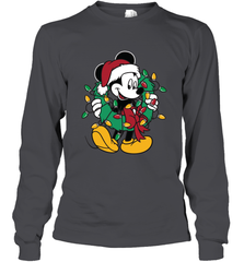 Disney Mickey Mouse Christmas Lights Long Sleeve T-Shirt Long Sleeve T-Shirt - HorseTee