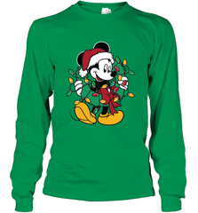 Disney Mickey Mouse Christmas Lights Long Sleeve T-Shirt Long Sleeve T-Shirt - HorseTee