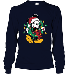 Disney Mickey Mouse Christmas Lights Long Sleeve T-Shirt Long Sleeve T-Shirt - HorseTee