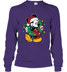 Disney Mickey Mouse Christmas Lights Long Sleeve T-Shirt Long Sleeve T-Shirt - HorseTee