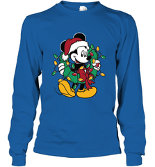 Disney Mickey Mouse Christmas Lights Long Sleeve T-Shirt Long Sleeve T-Shirt - HorseTee