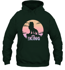 Disney Lion King Simba Crown Logo Gradient Sunset Silhouette Hooded Sweatshirt Hooded Sweatshirt - HorseTee