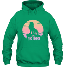 Disney Lion King Simba Crown Logo Gradient Sunset Silhouette Hooded Sweatshirt Hooded Sweatshirt - HorseTee