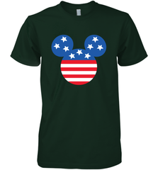 Disney Mickey Mouse Head America Flag Men's Premium T-Shirt Men's Premium T-Shirt - HorseTee