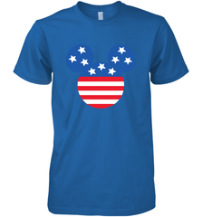 Disney Mickey Mouse Head America Flag Men's Premium T-Shirt Men's Premium T-Shirt - HorseTee