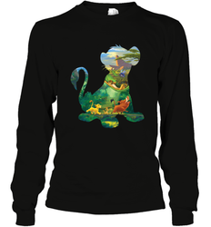 Disney Lion King Simba Silhouette Graphic Long Sleeve T-Shirt