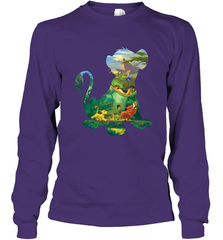 Disney Lion King Simba Silhouette Graphic Long Sleeve T-Shirt Long Sleeve T-Shirt - HorseTee