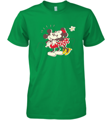 Disney Vintage Mickey Minnie Mouse Kiss  Funny Mickey Mouse Men's Premium T-Shirt Men's Premium T-Shirt - HorseTee