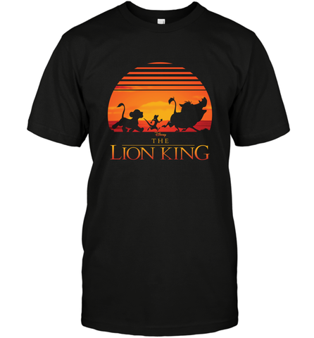 Disney Lion King Classic Sunset Squad Men's T-Shirt Men's T-Shirt / Black / S Men's T-Shirt - HorseTee